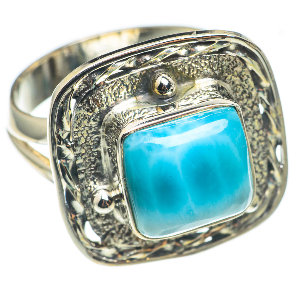 Larimar Rings handcrafted by Anasilvercos - RING68985