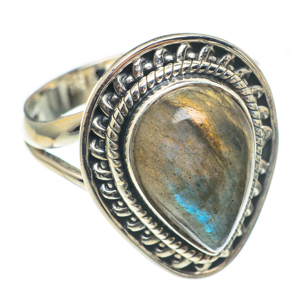 Labradorite Rings handcrafted by Anasilvercos - RING68986