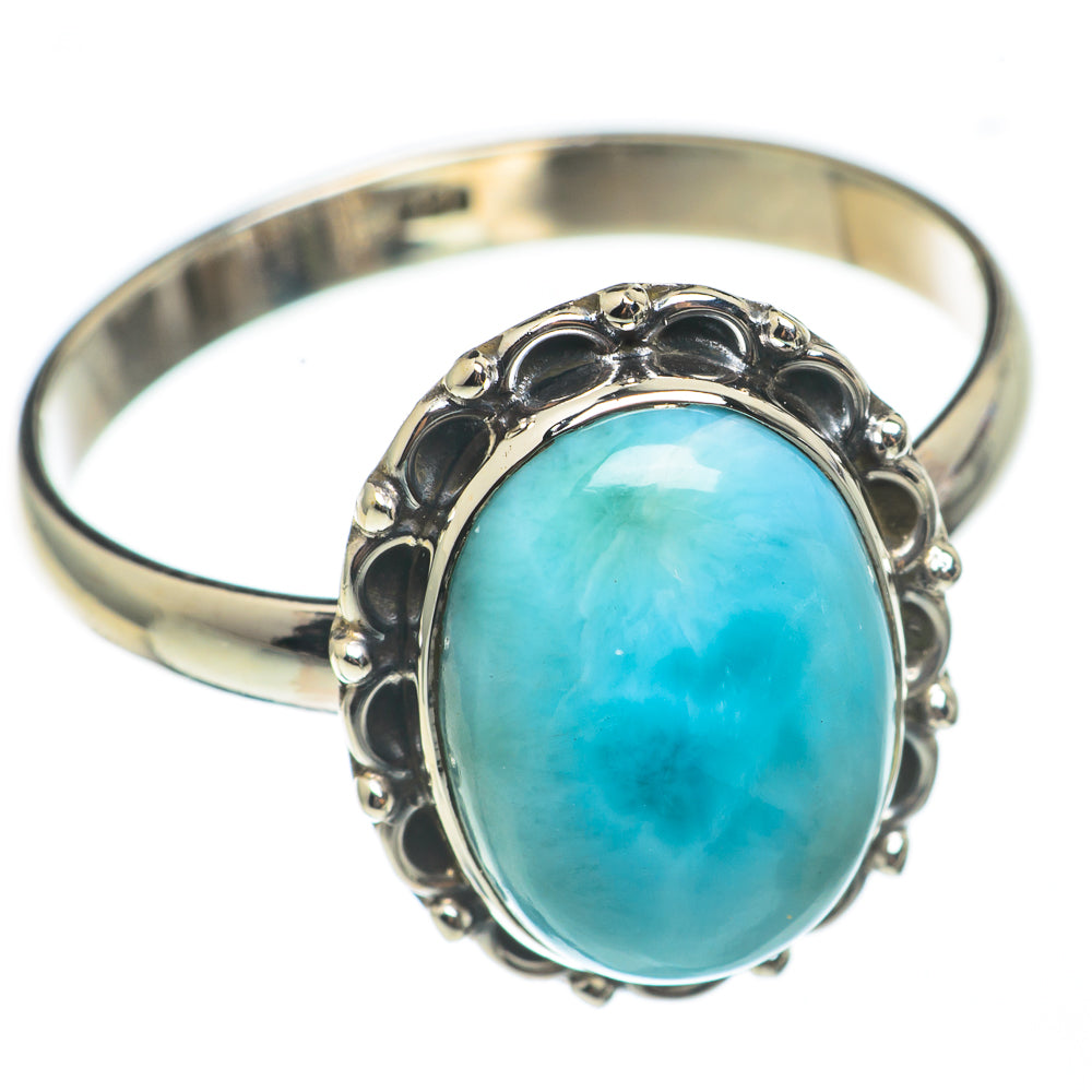 Larimar Rings handcrafted by Anasilvercos - RING68990