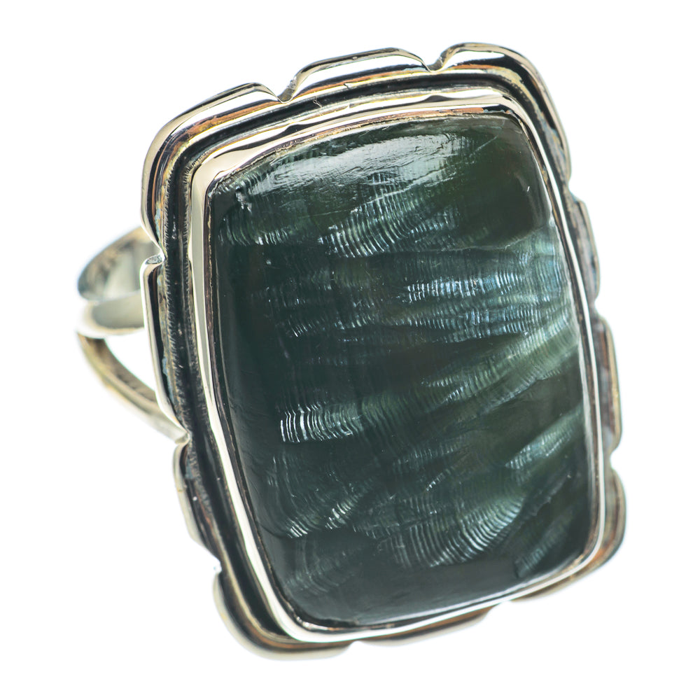 Seraphinite Rings handcrafted by Anasilvercos - RING68991