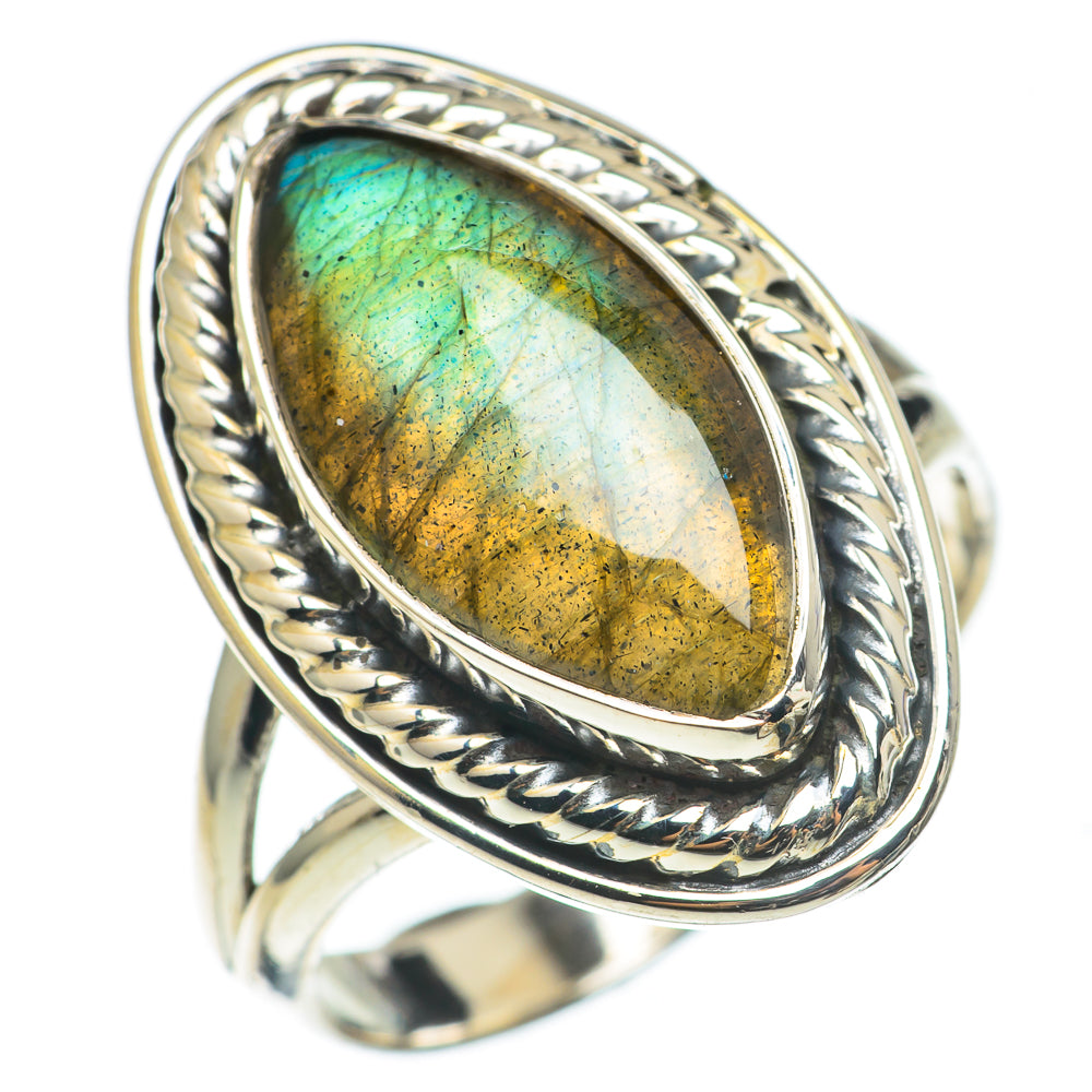 Labradorite Rings handcrafted by Anasilvercos - RING68993