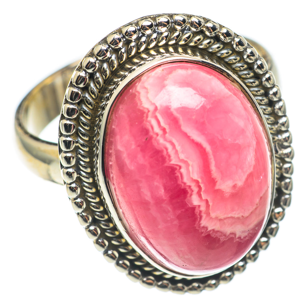 Rhodochrosite Rings handcrafted by Anasilvercos - RING69002