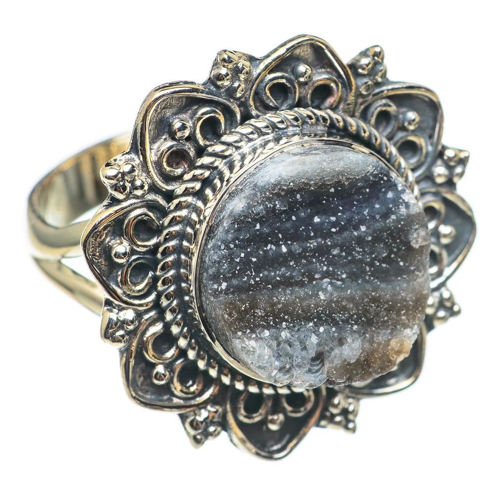 Desert Druzy Rings handcrafted by Anasilvercos - RING69022