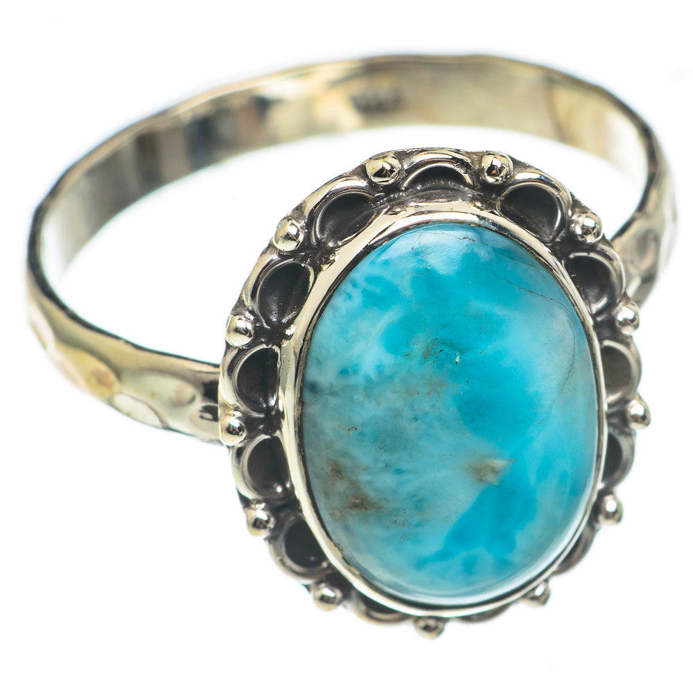 Larimar Rings handcrafted by Anasilvercos - RING69023