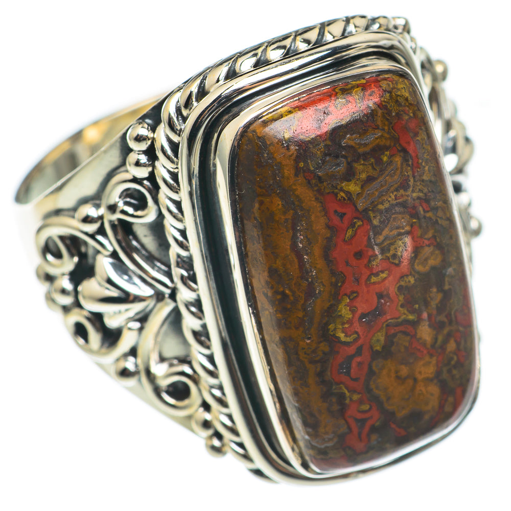 Mahogany Obsidian Rings handcrafted by Anasilvercos - RING69032
