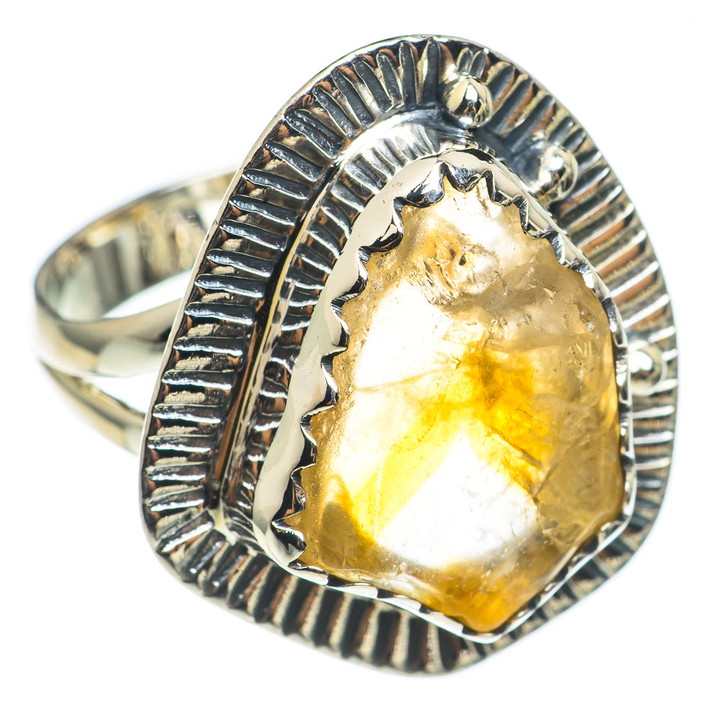 Citrine, White Quartz Rings handcrafted by Anasilvercos - RING69035