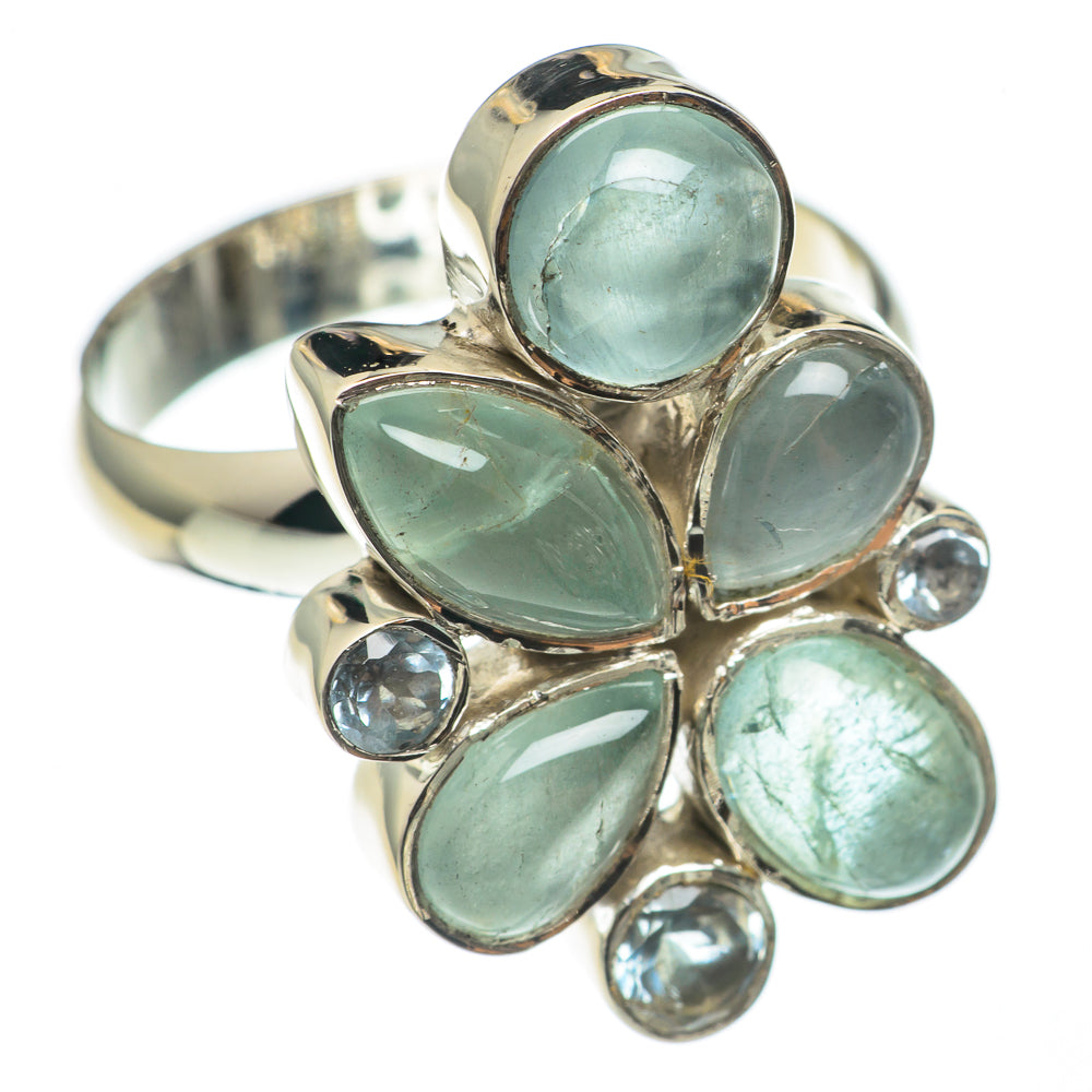 Aquamarine, Blue Topaz Rings handcrafted by Anasilvercos - RING69060
