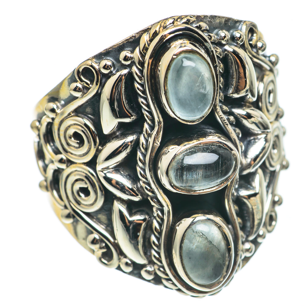 Aquamarine Rings handcrafted by Anasilvercos - RING69061