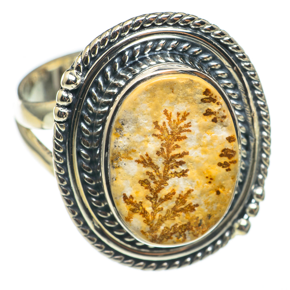 Germany Psilomelane Dendrite Rings handcrafted by Anasilvercos - RING69069