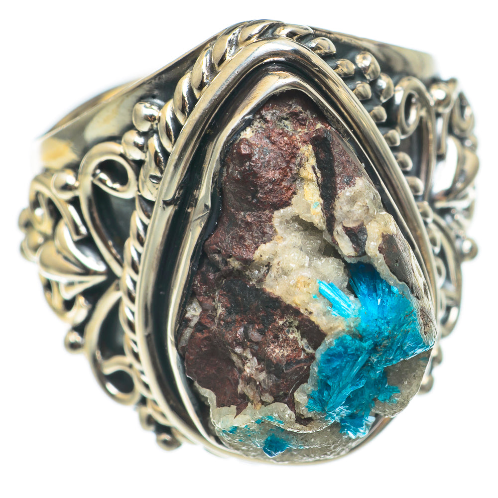 Cavansite Crystal Rings handcrafted by Anasilvercos - RING69096