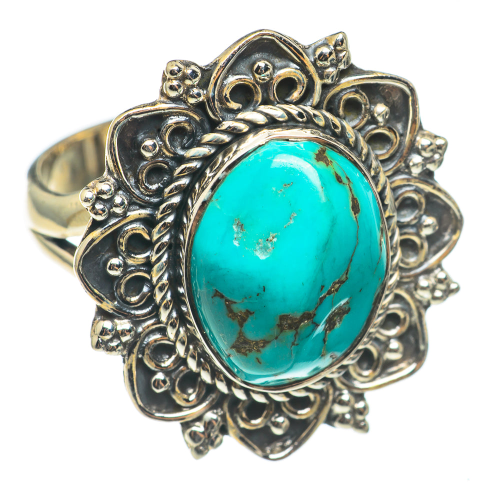 Tibetan Turquoise Rings handcrafted by Anasilvercos - RING69100