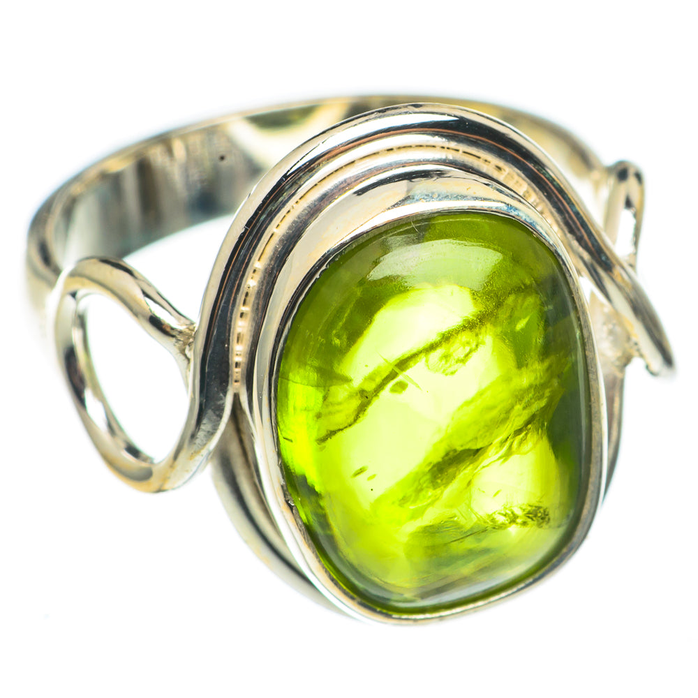 Green Tourmaline Rings handcrafted by Anasilvercos - RING69105