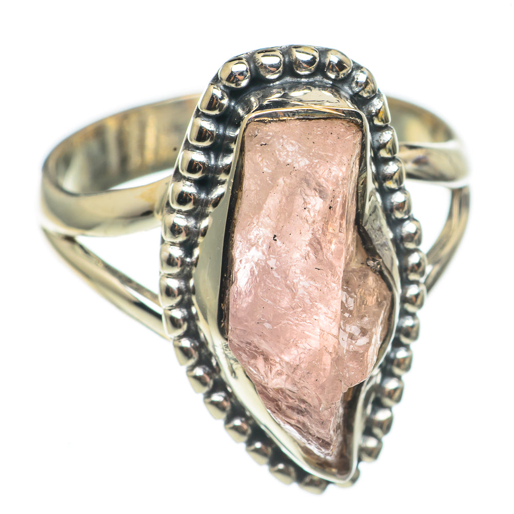 Rose Quartz Rings handcrafted by Anasilvercos - RING69114