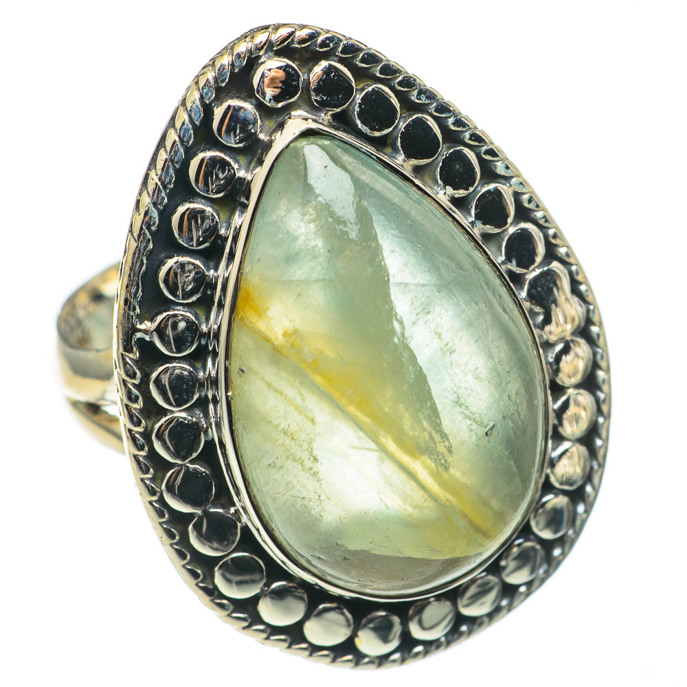 Prehnite Rings handcrafted by Anasilvercos - RING69132