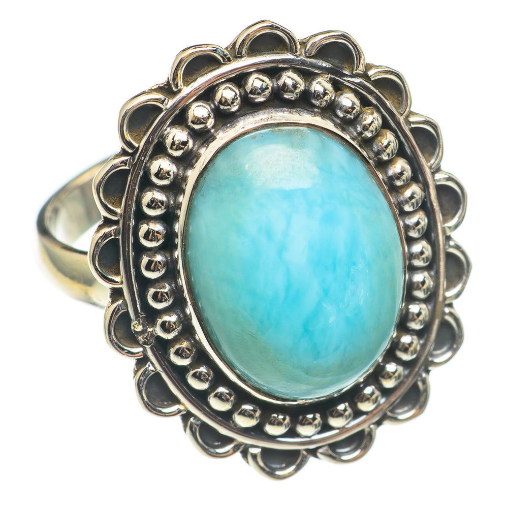 Larimar Rings handcrafted by Anasilvercos - RING69133