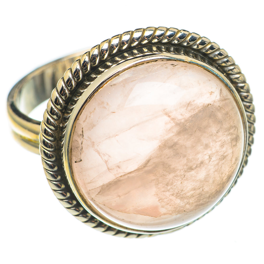 Rose Quartz Rings handcrafted by Anasilvercos - RING69145