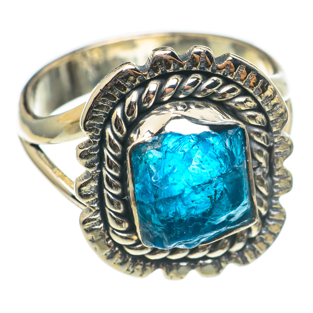Blue Fluorite Rings handcrafted by Anasilvercos - RING69166