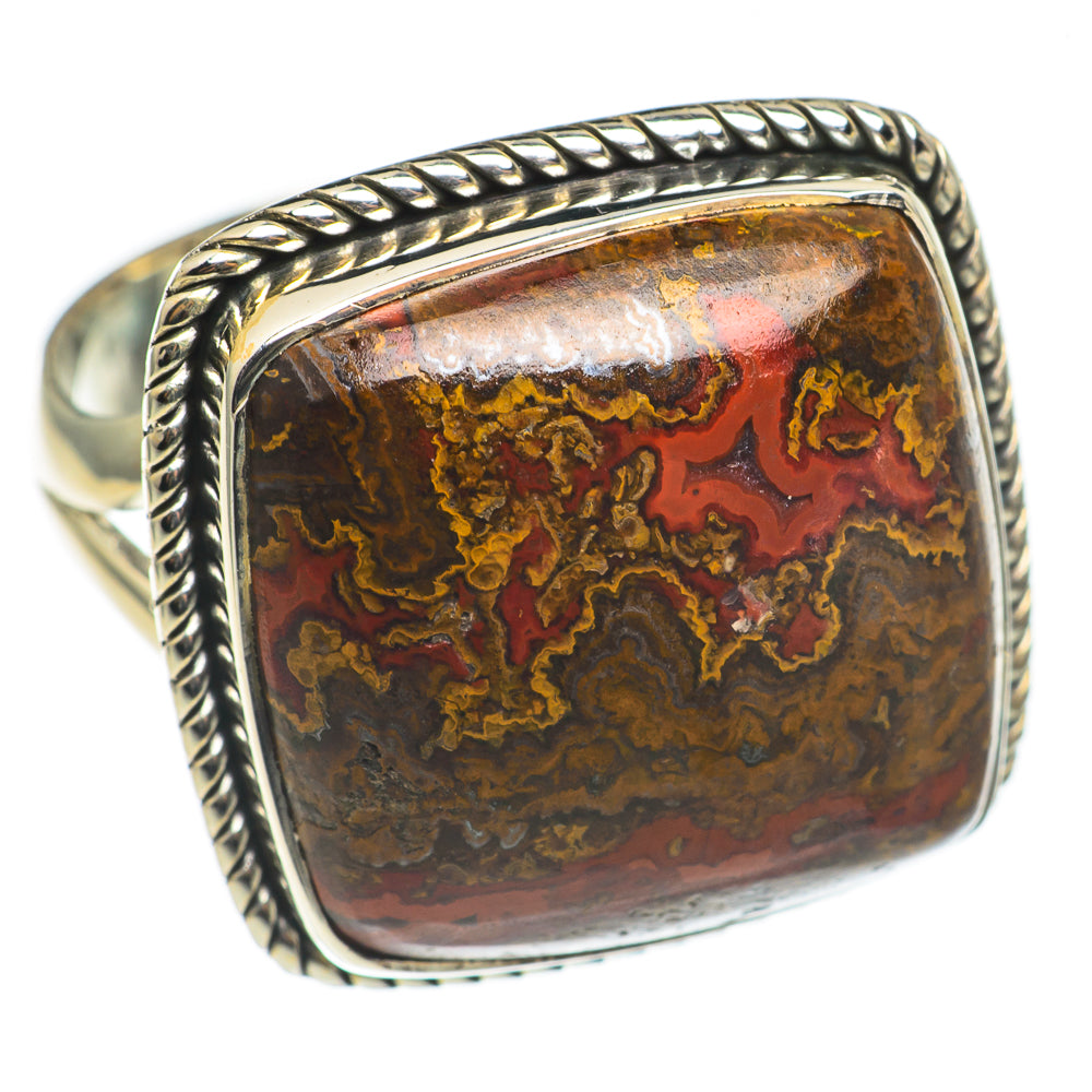 Mahogany Obsidian Rings handcrafted by Anasilvercos - RING69174