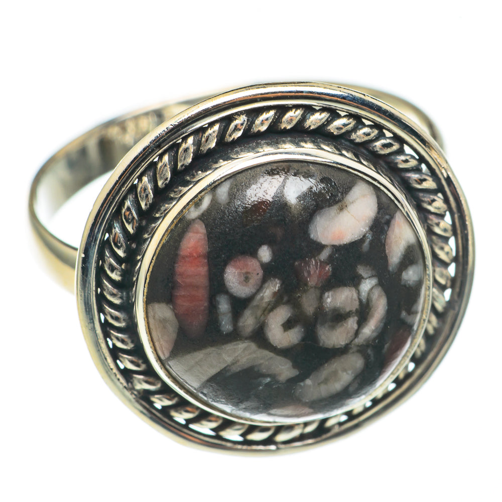 Crinoid Fossil Rings handcrafted by Anasilvercos - RING69176