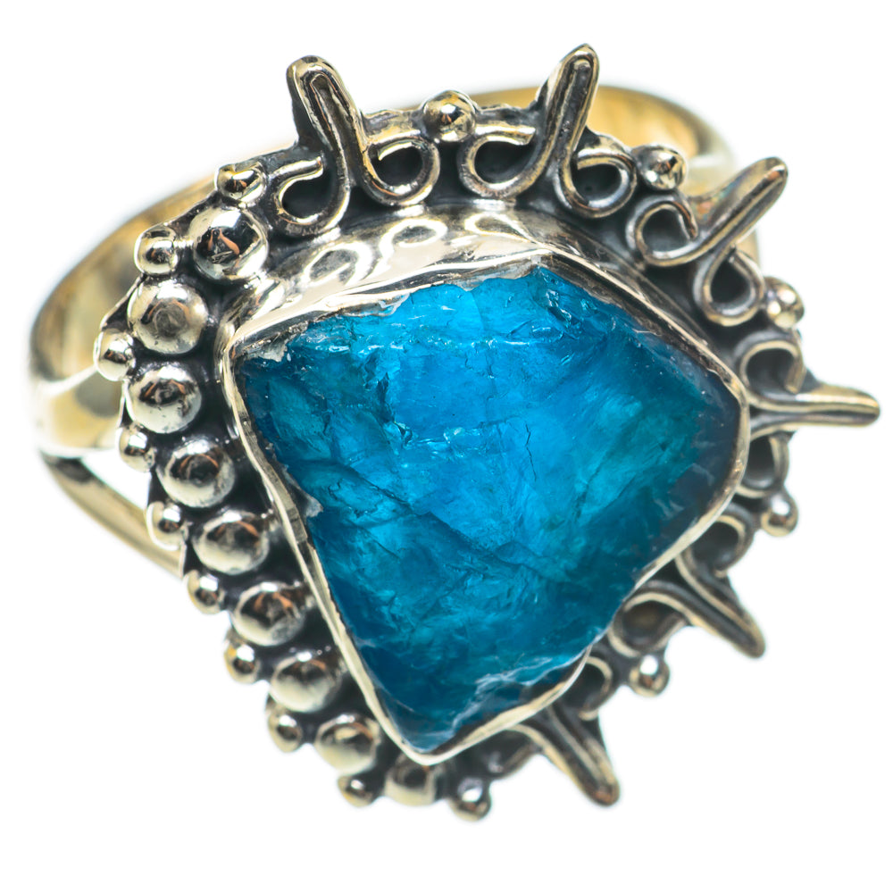 Blue Fluorite Rings handcrafted by Anasilvercos - RING69199
