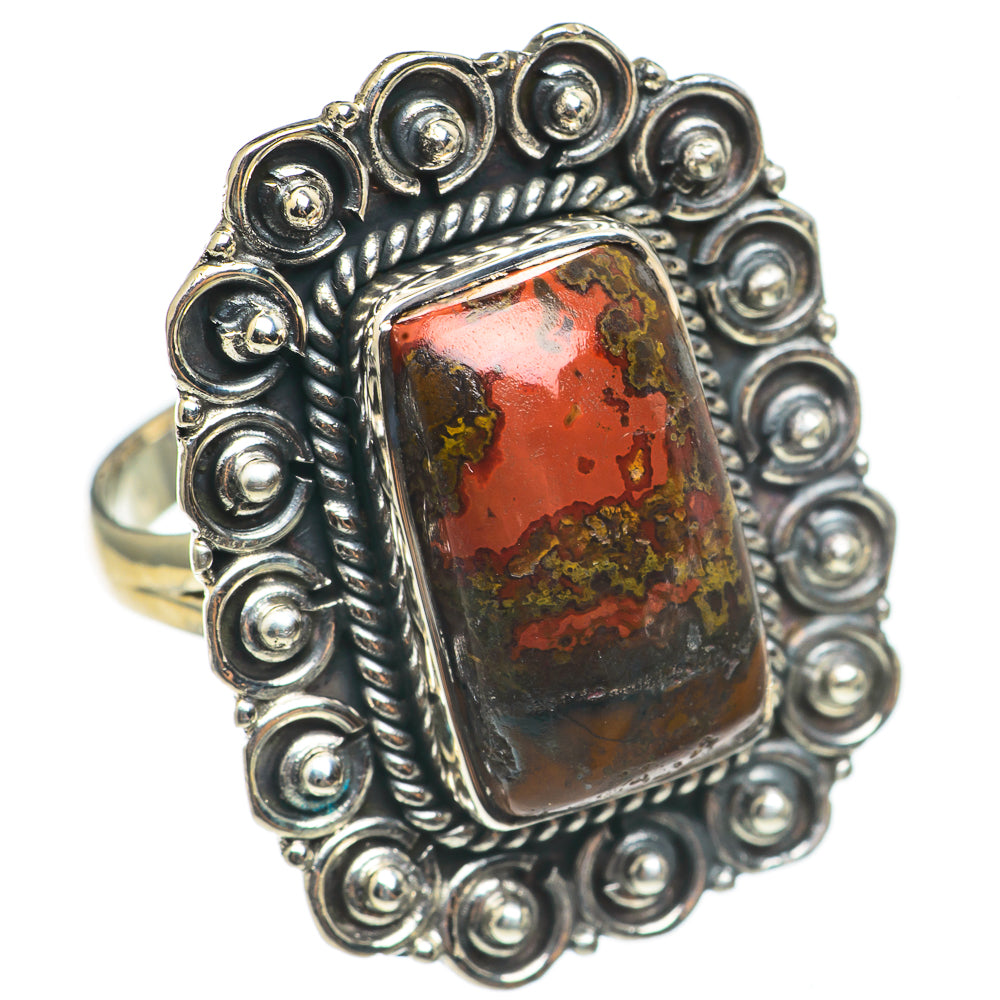 Mahogany Obsidian Rings handcrafted by Anasilvercos - RING69205