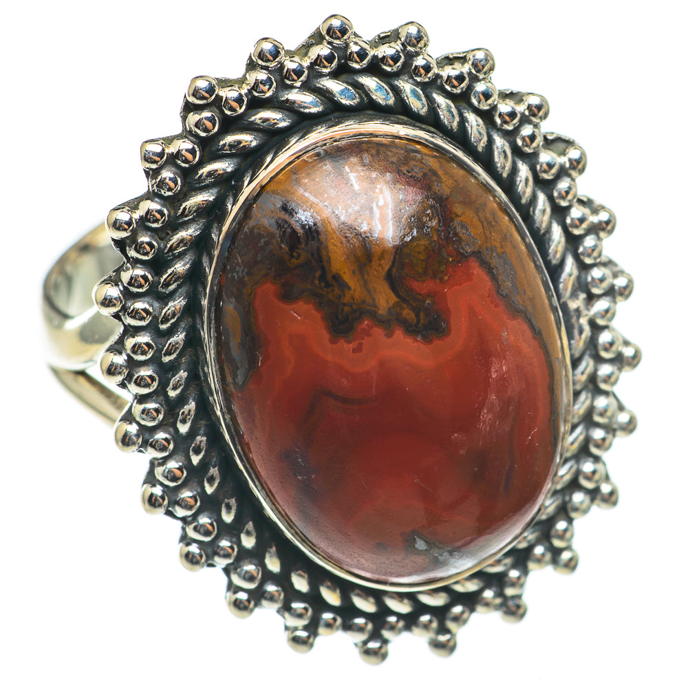 Mahogany Obsidian Rings handcrafted by Anasilvercos - RING69206