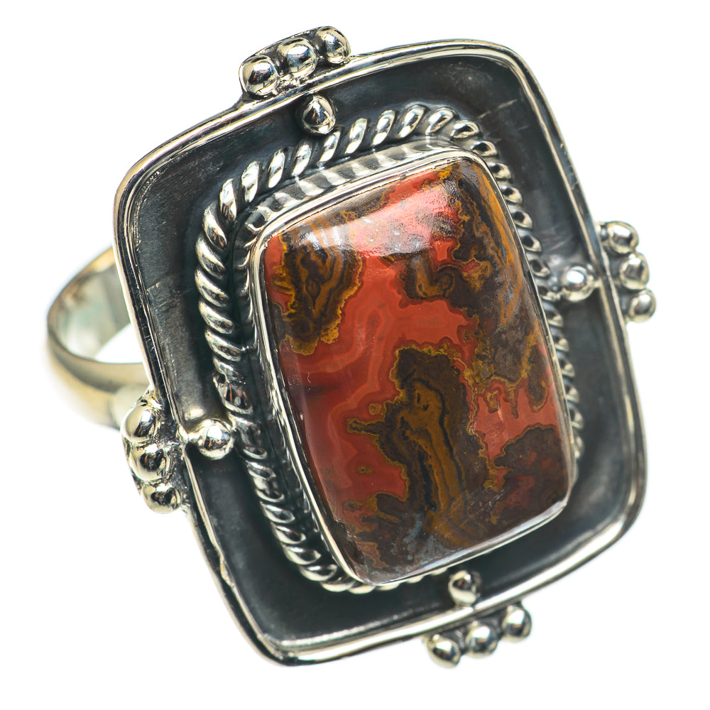 Mahogany Obsidian Rings handcrafted by Anasilvercos - RING69236