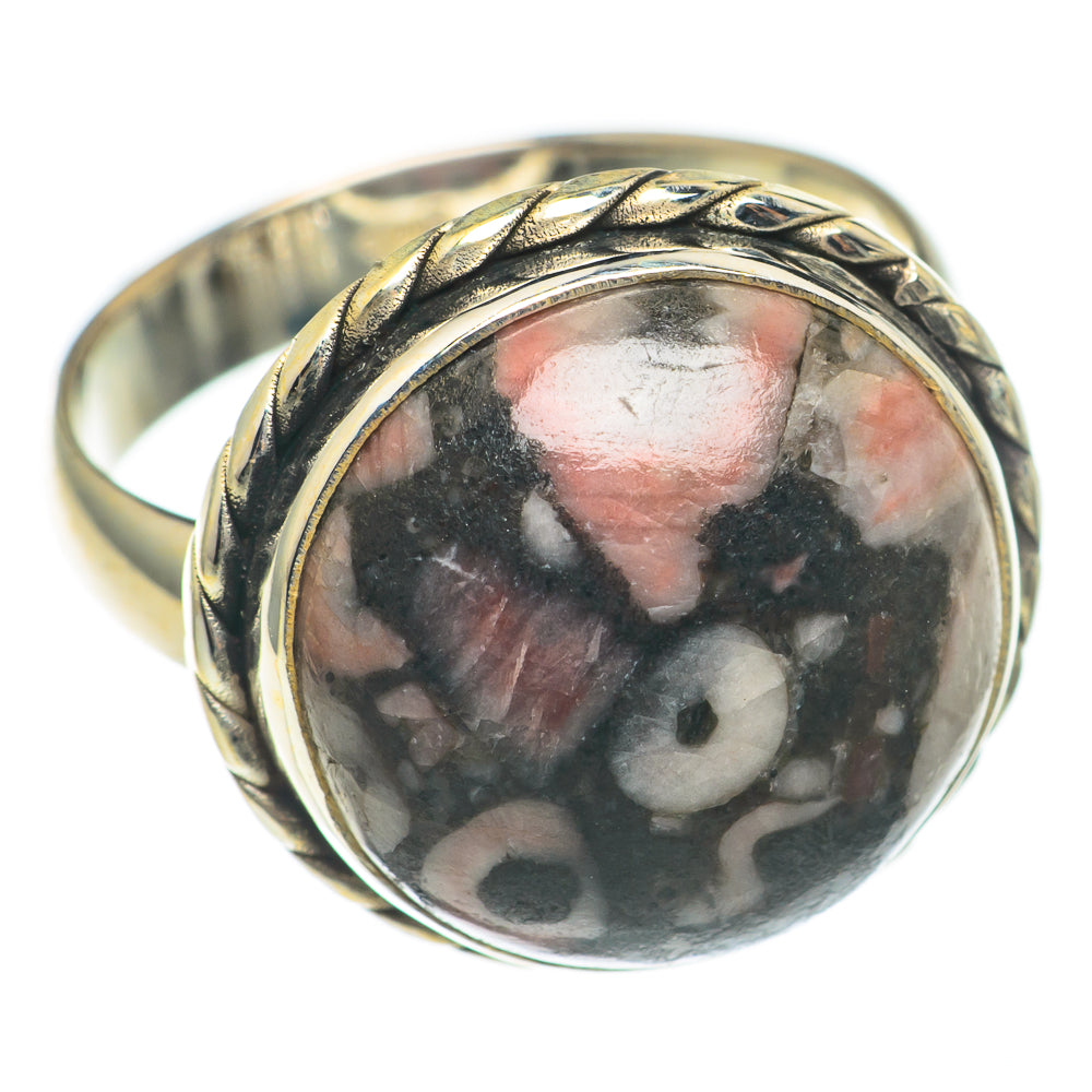 Crinoid Fossil Rings handcrafted by Anasilvercos - RING69240