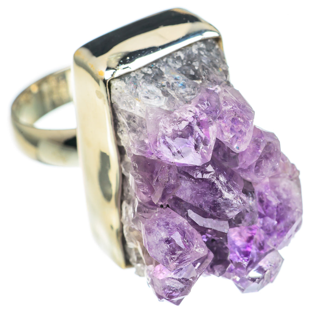 Amethyst Crystal Rings handcrafted by Anasilvercos - RING69246