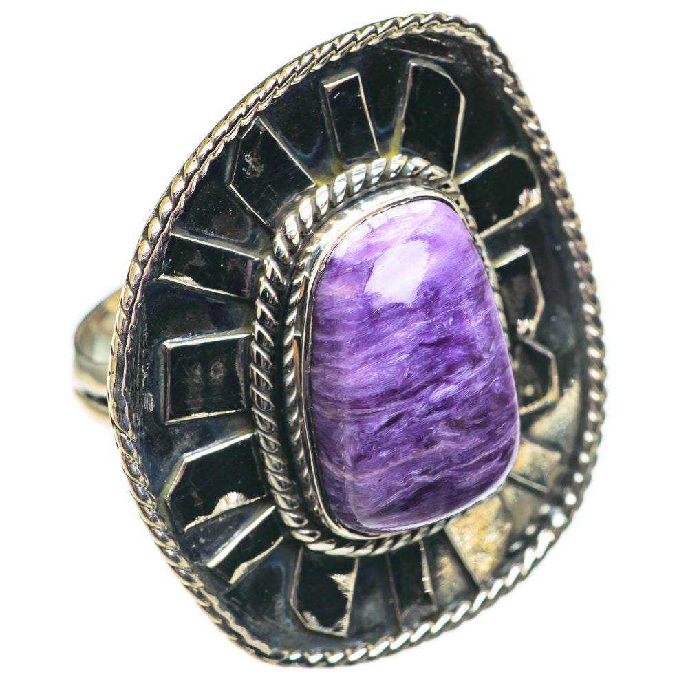 Charoite Rings handcrafted by Anasilvercos - RING69248