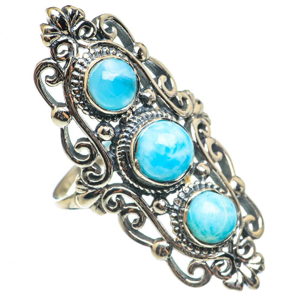 Larimar Rings handcrafted by Anasilvercos - RING69262