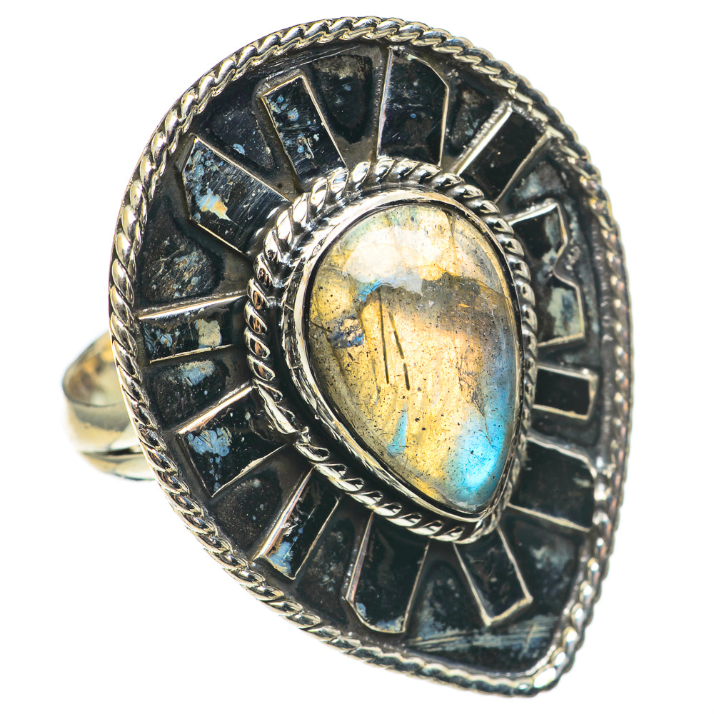 Labradorite Rings handcrafted by Anasilvercos - RING69266