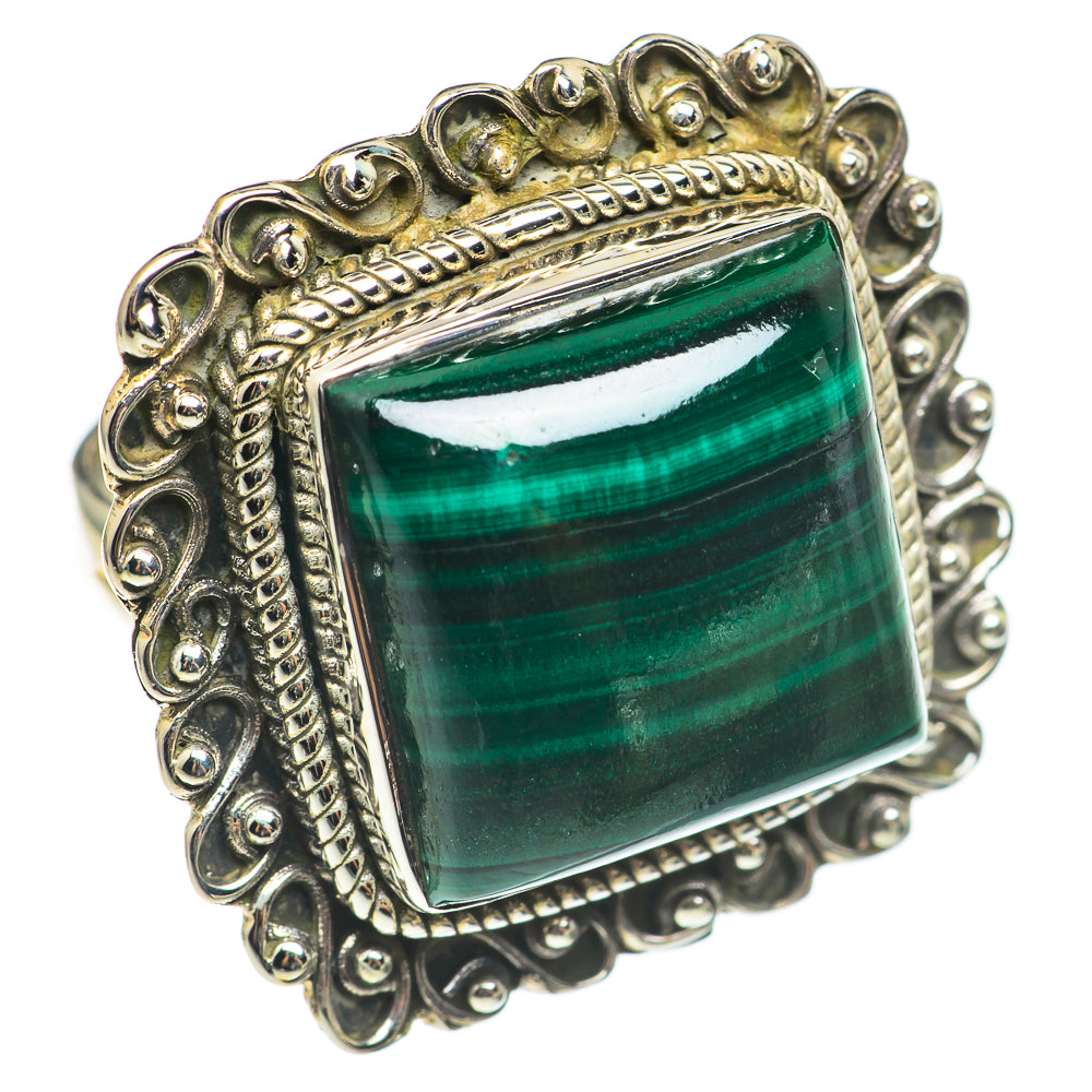 Malachite Rings handcrafted by Anasilvercos - RING69268