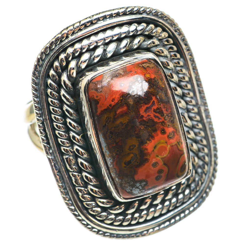 Mahogany Obsidian Rings handcrafted by Anasilvercos - RING69271