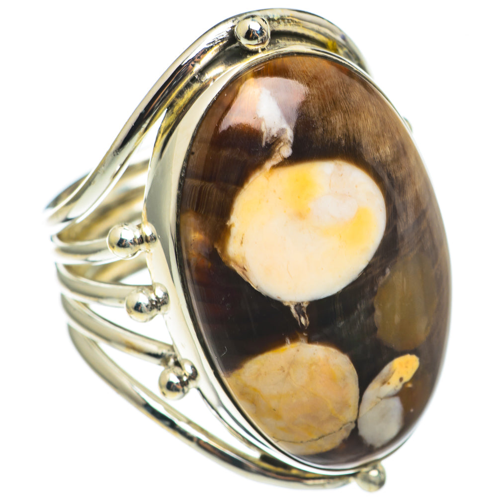 Peanut Wood Jasper Rings handcrafted by Anasilvercos - RING69272