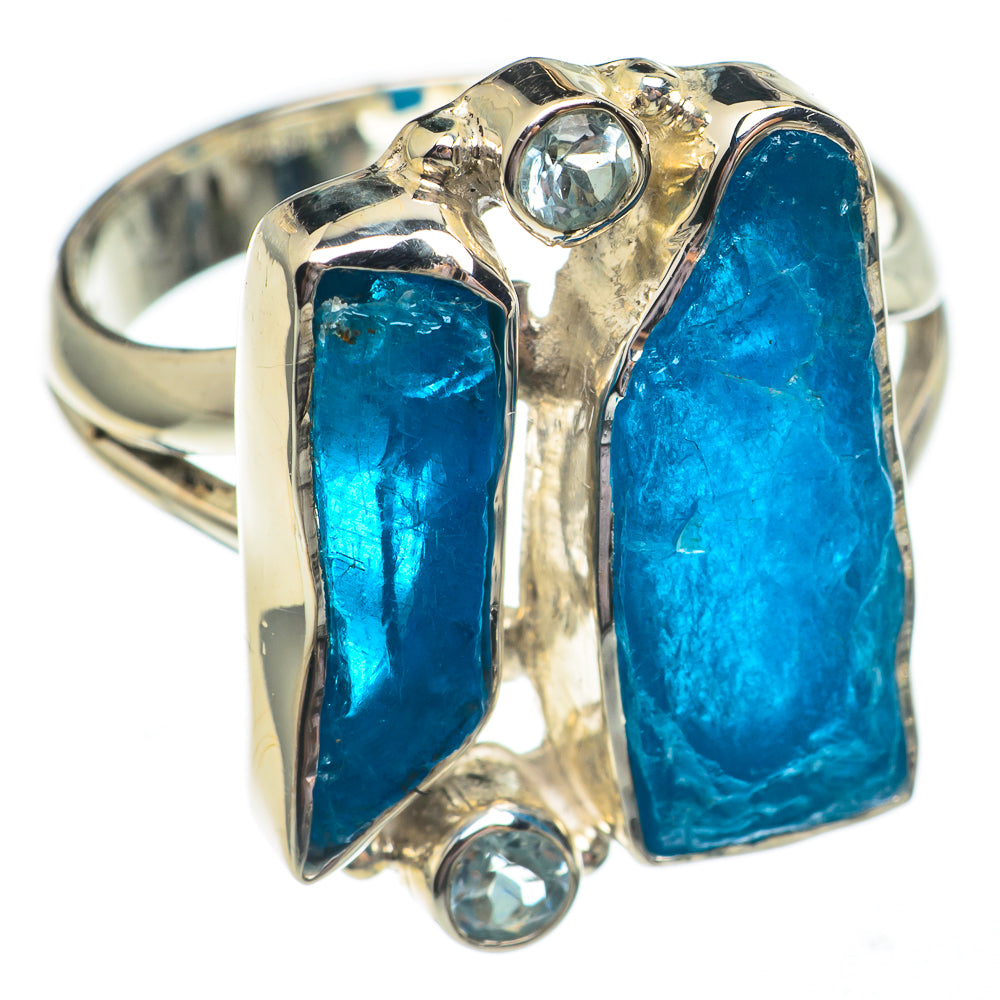 Blue Fluorite Rings handcrafted by Anasilvercos - RING69302