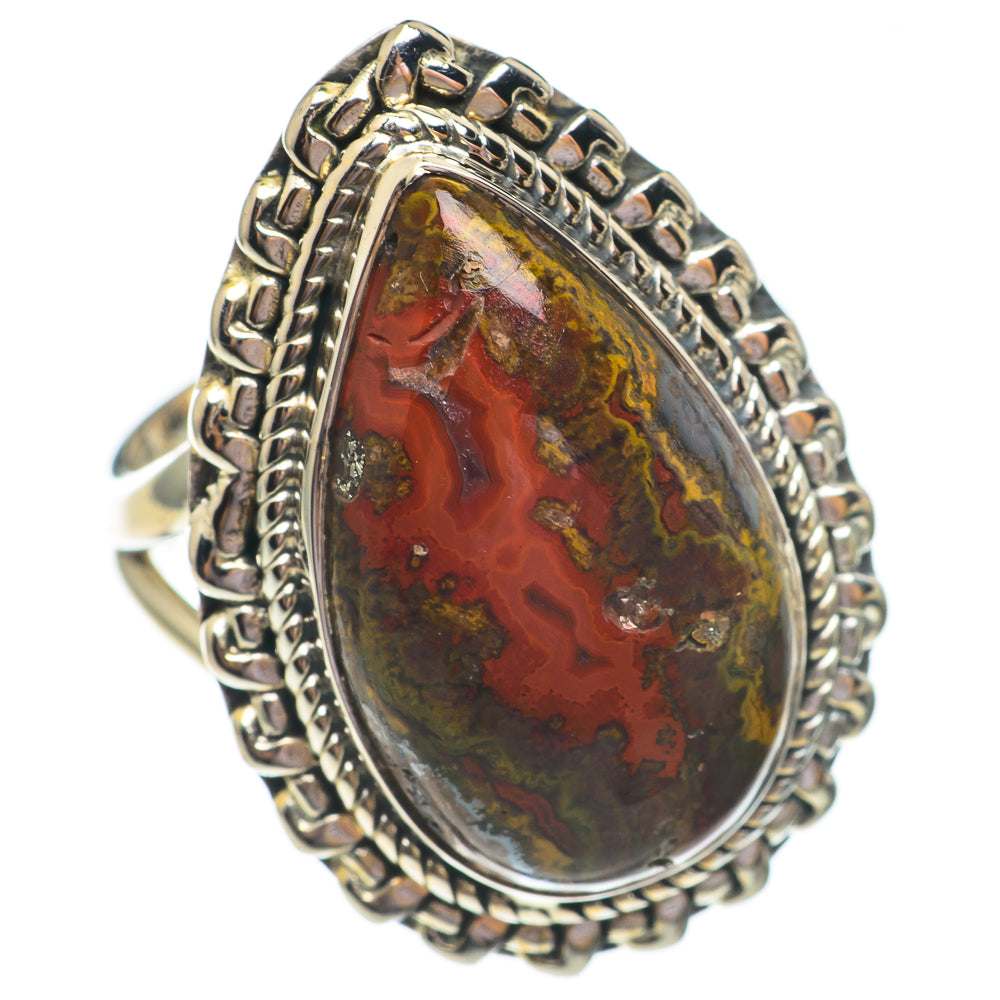 Mahogany Obsidian Rings handcrafted by Anasilvercos - RING69309