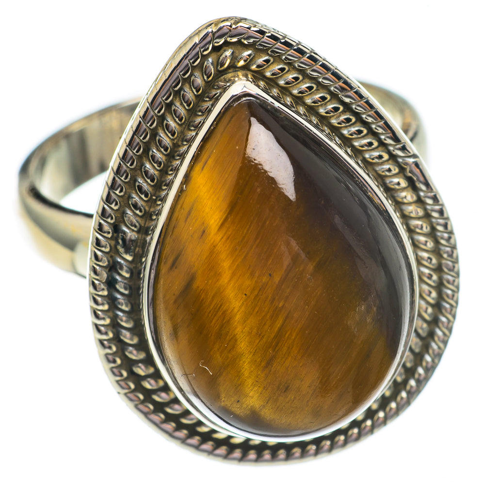 Tiger Eye Rings handcrafted by Anasilvercos - RING69311