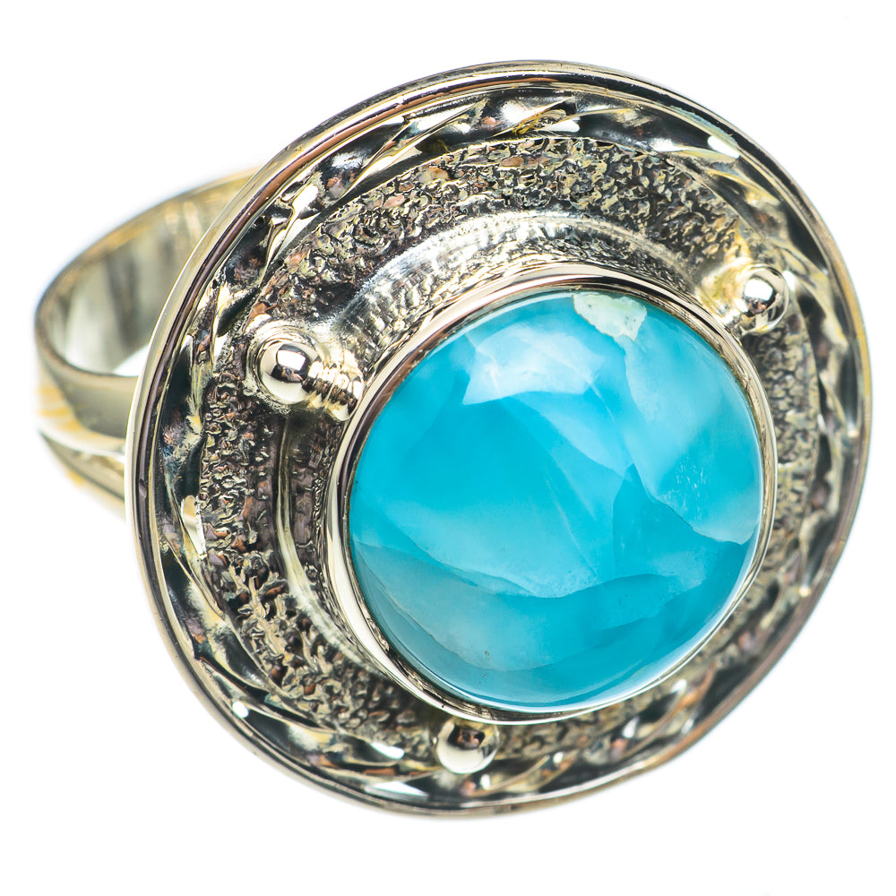 Larimar Rings handcrafted by Anasilvercos - RING69337