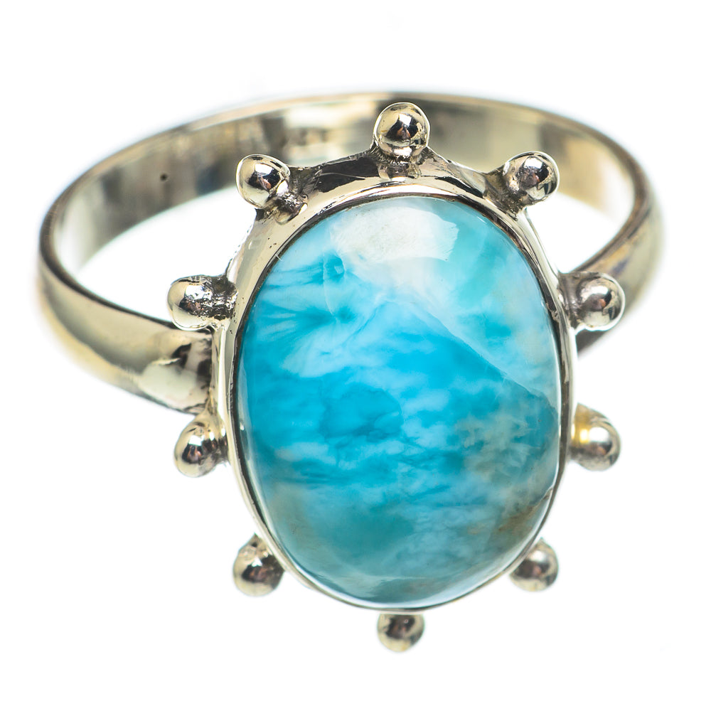 Larimar Rings handcrafted by Anasilvercos - RING69342