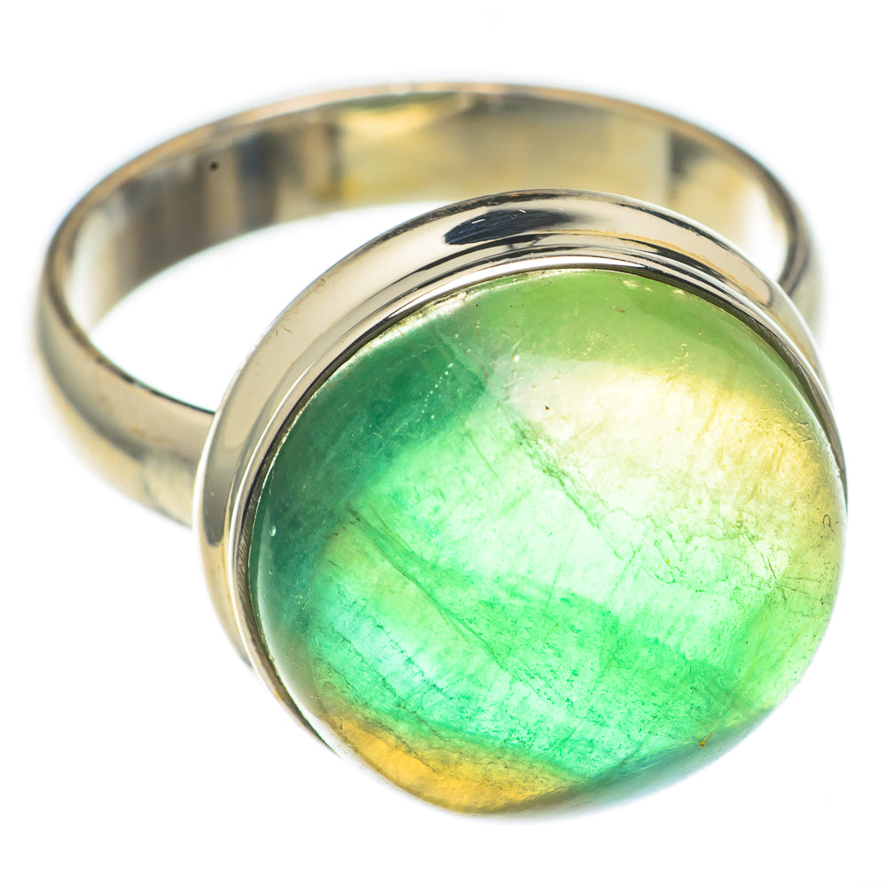 Green Fluorite Rings handcrafted by Anasilvercos - RING69343