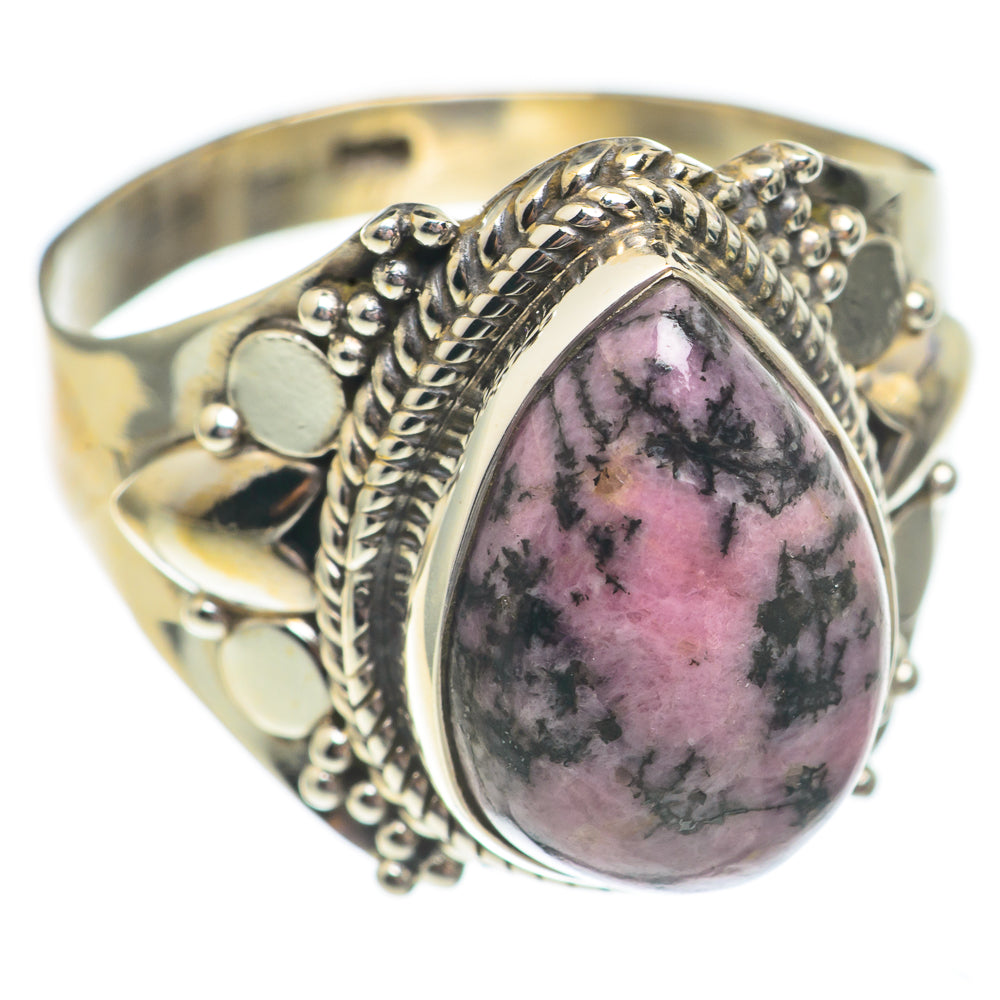 Rhodonite Rings handcrafted by Anasilvercos - RING69355