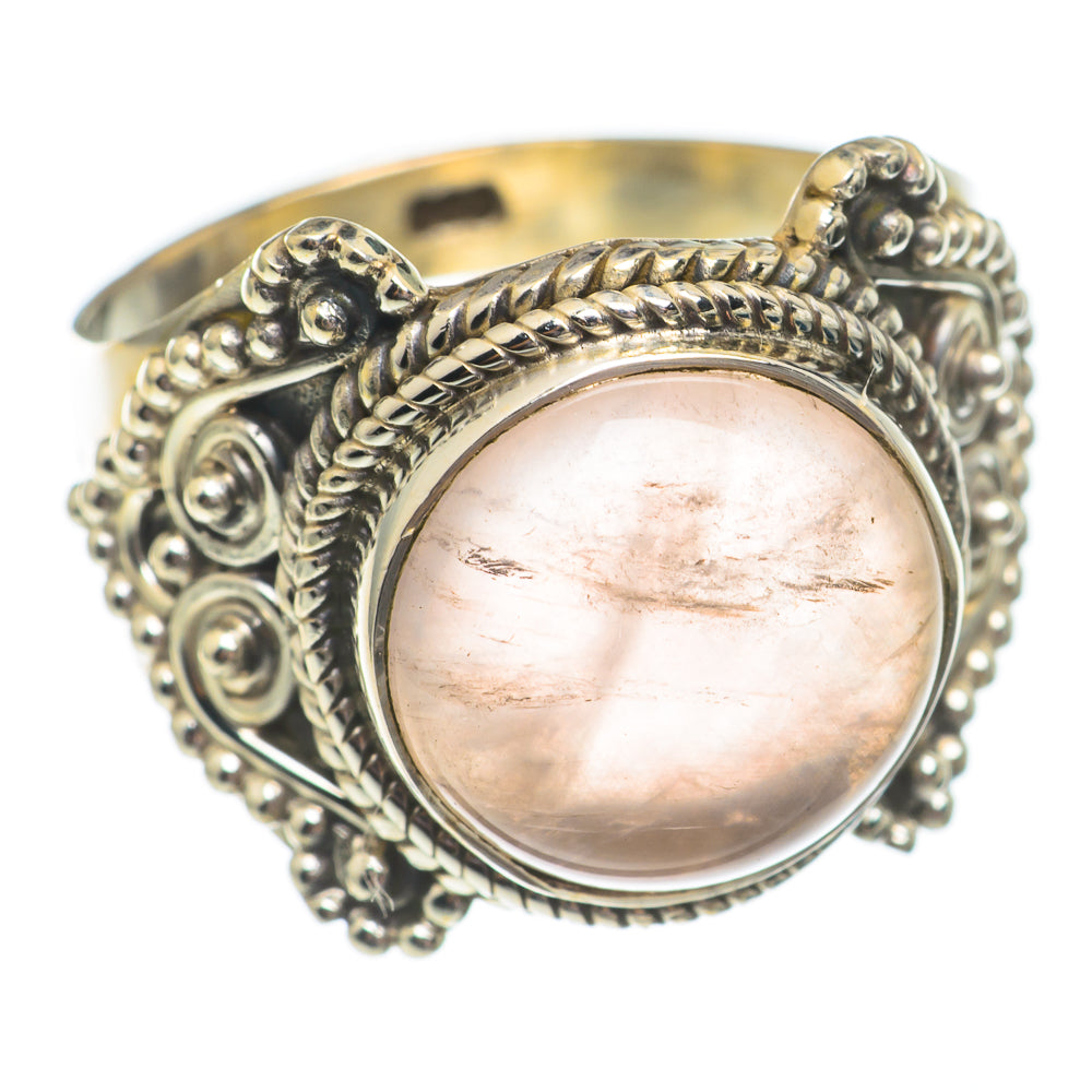 Rose Quartz Rings handcrafted by Anasilvercos - RING69357