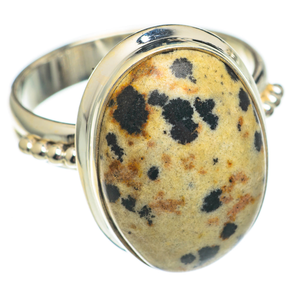Dalmatian Jasper Rings handcrafted by Anasilvercos - RING69390