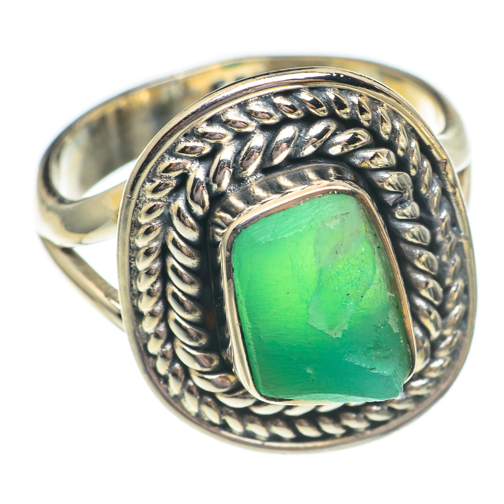 Chrysoprase Rings handcrafted by Anasilvercos - RING69420