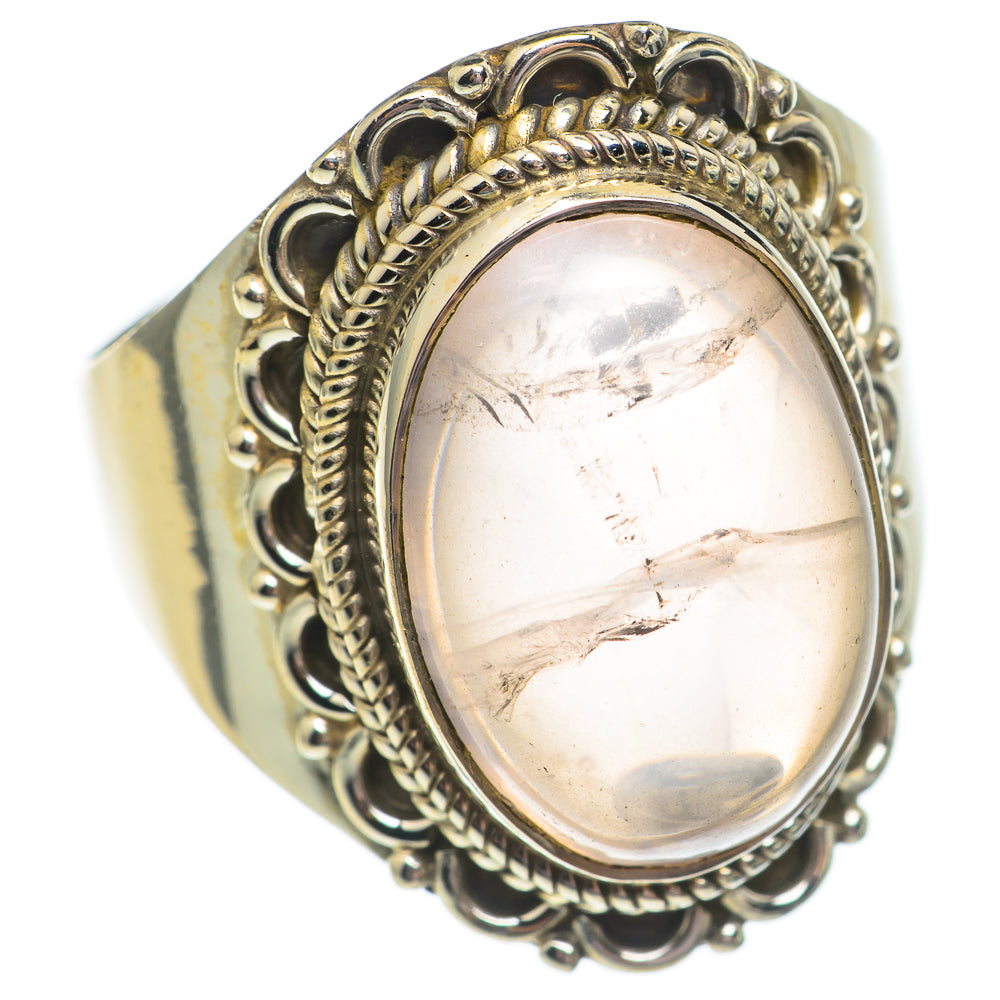 Rose Quartz Rings handcrafted by Anasilvercos - RING69431