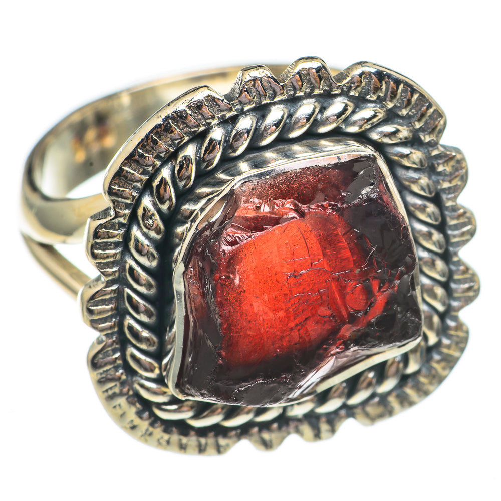 Garnet Rings handcrafted by Anasilvercos - RING69433
