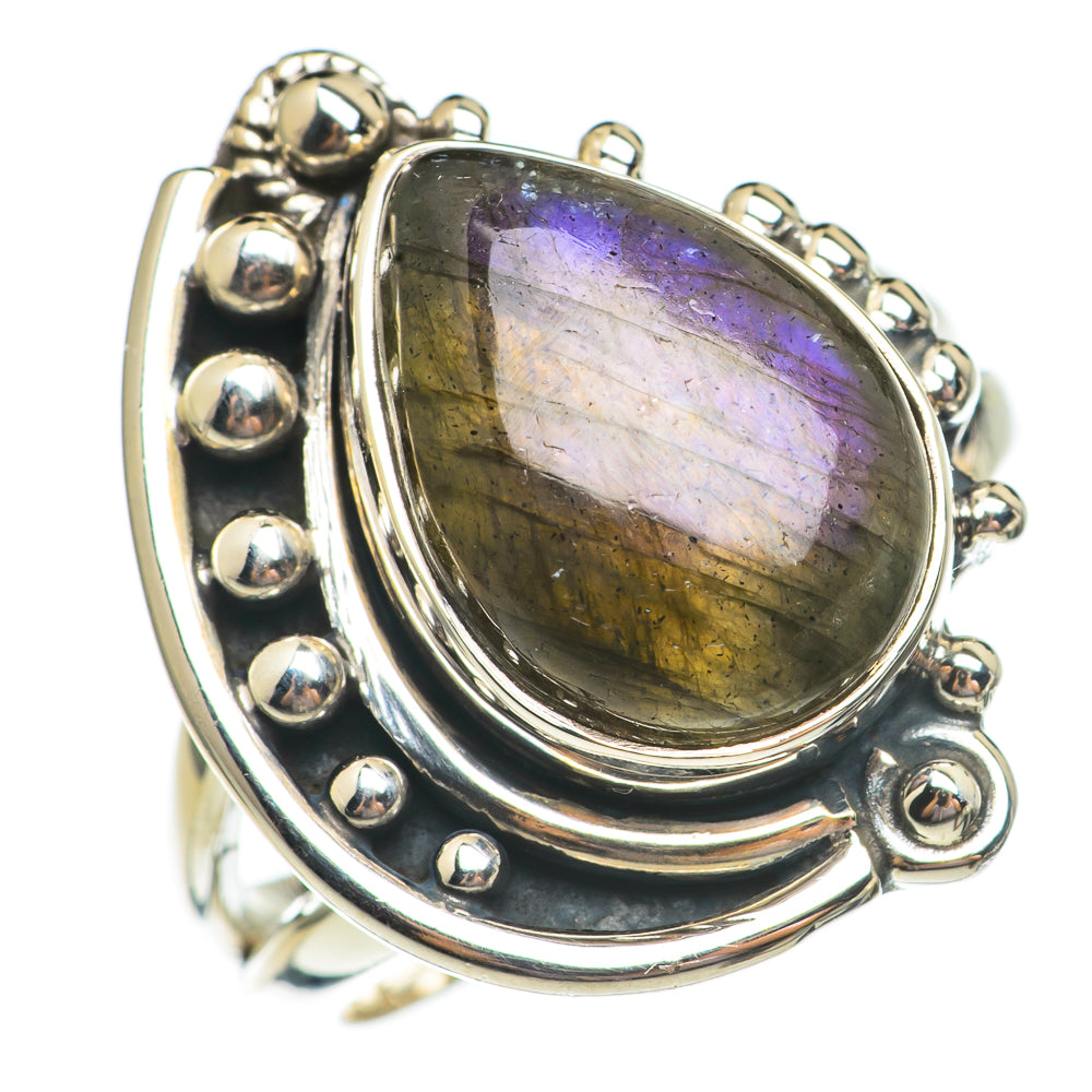 Labradorite Rings handcrafted by Anasilvercos - RING69437