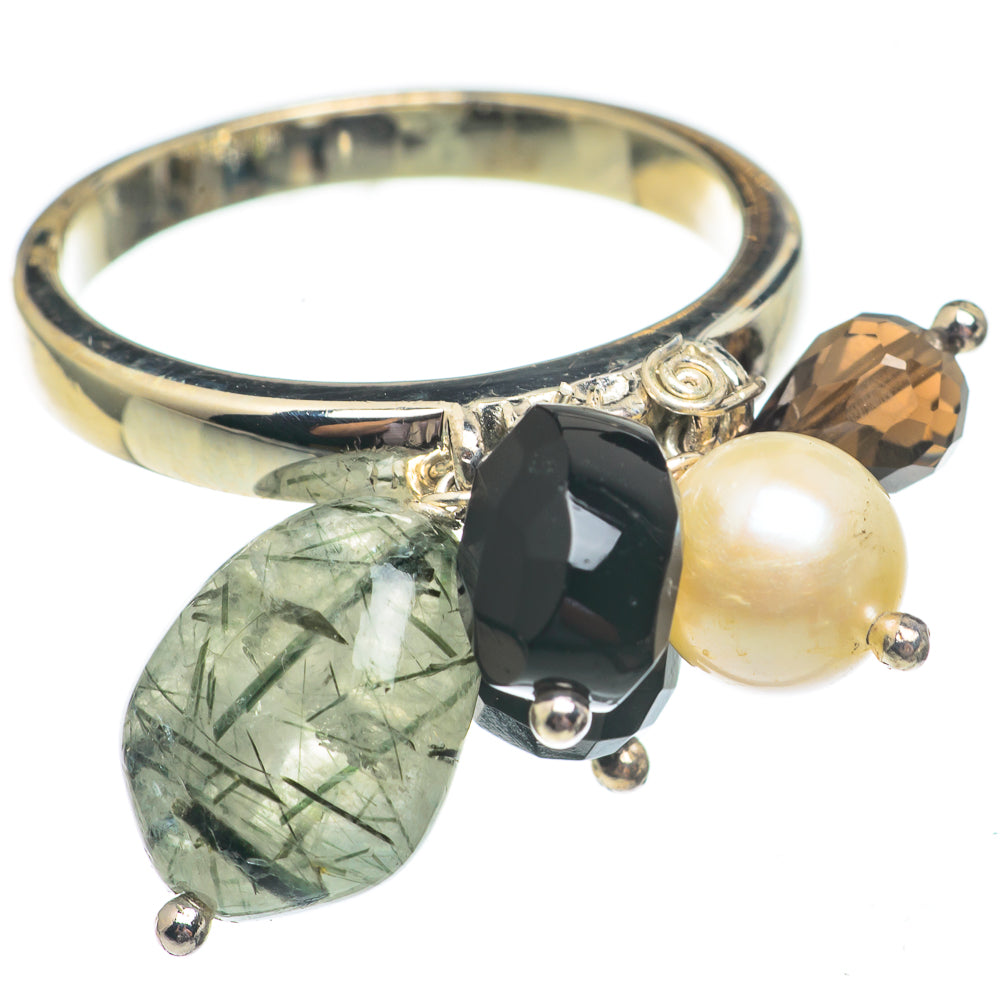 Tourmalinated Quartz Rings handcrafted by Anasilvercos - RING69440