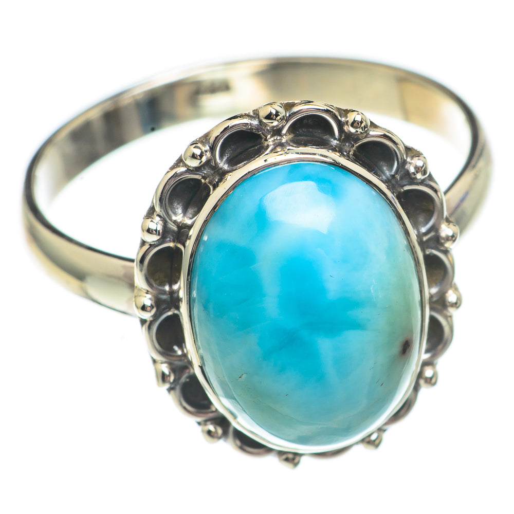 Larimar Rings handcrafted by Anasilvercos - RING69449